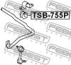 FEBEST TSB-755P Втулка стабилизатора передняя