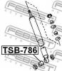FEBEST TSB786 ВТУЛКА ЗАДНЕГО АМОРТИЗАТОРА