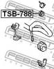FEBEST TSB788 ВТУЛКА СТОЙКИ ПЕРЕДНЕГО СТАБИЛИЗАТОРА