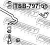 FEBEST TSB797 ВТУЛКА ПЕРЕДНЕГО СТАБИЛИЗАТОРА D27.5