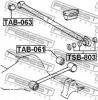 FEBEST TSB803 ВТУЛКА ЗАДНЕЙ ПОПЕРЕЧНОЙ ТЯГИ