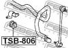 FEBEST TSB806 ВТУЛКА ПЕРЕДНЕГО СТАБИЛИЗАТОРА D23 (TOYOTA RAV4 ACA2# 2000-2005) FEBEST