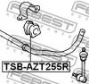 FEBEST TSB-AZT255R Втулка стабилизатора задняя