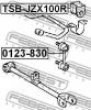 FEBEST TSB-JZX100R Втулка заднего стабилизатора