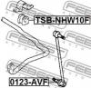 FEBEST TSBNHW10F Втулка переднего стабилизатора