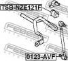 FEBEST TSB-NZE121F Втулка переднего стабилизатора