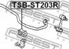 FEBEST TSBST203R ВТУЛКА ЗАДНЕГО СТАБИЛИЗАТОРА D17
