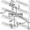 FEBEST TSBSV41R ВТУЛКА ЗАДНЕГО СТАБИЛИЗАТОРА D15 (TOYOTA CAMRY/VISTA SV40/CV40 1994-1998) FEBEST