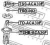 FEBEST TSHBACA30F ПЫЛЬНИК ПЕРЕДНЕГО АМОРТИЗАТОРА (TOYOTA AURIS ZZE150/NZE151 2006- TOYOTA BLADE AZE154 2006- TOYOTA CO