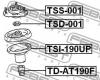 FEBEST TSS001 ОПОРА ПЕРЕДНЕГО АМОРТИЗАТОРА