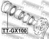 FEBEST TTGX100 ПЫЛЬНИК ПОДШИПНИКА ЗАДНЕЙ СТУПИЦЫ (TOYOTA ARISTO JZS143 4WD 1991-1997 TOYOTA ARISTO JZS147 1991-1997