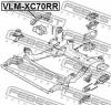 FEBEST VLM-XC70RR Опора двигателя задняя VLM-XC70RR