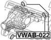 FEBEST VWAB-022 Сайлентблок подушки дифференциала