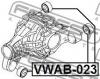 FEBEST VWAB-023 Сайлентблок подушки дифференциала