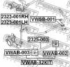 FEBEST VWAB-32KIT Сайленблок задней подвески (комплект)