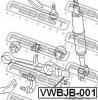 FEBEST VWBJB001 ПЫЛЬНИК ШАРОВОЙ ОПОРЫ НИЖНЕГО РЫЧАГА (31x18x24)