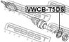 FEBEST VWCB-T5DS Подшипник привода опорный