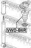 FEBEST VWD-B6R Отбойник заднего амортизатора