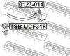 FEBEST TSBUCF31F ВТУЛКА ПЕРЕДНЕГО СТАБИЛИЗАТОРА D25