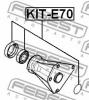 FEBEST KIT-E70 Подшипник шариковый передней полуоси ремкомплект 35x62x14