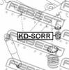 FEBEST KD-SORR Отбойник задн амортизатора KIA SORENTO (FY) 2002-2006 KD-SORR
