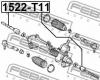 FEBEST 1522-T11 Тяга рулевая
