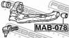 FEBEST MAB078 САЙЛЕНБЛОК ПЕРЕДНЕГО РЫЧАГА (MITSUBISHI L300 P15V 1986-) FEBEST