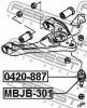 FEBEST MBJB-301 Пыльник опоры шаровой верхнего рычага
