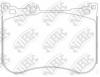 NIBK PN31013 Комплект тормозных колодок, дисковый тормоз