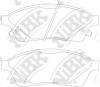 NIBK PN51006 Комплект тормозных колодок, дисковый тормоз