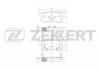 ZEKKERT BS-1496 Колодки торм.диск. SsangYong Actyon 06-, Kyron 05-, Rexton 01- RE