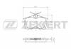 ZEKKERT BS-1736 Колодки торм.диск. зад