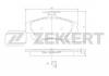 ZEKKERT BS-2230 Колодки торм.диск. перед