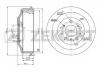 ZEKKERT BS5097 Барабан торм.зад Citroen Jumper (230 244 280 290) 94- Fiat Ducato (230 244 280 290) 94- Peug