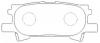 FIT FP0996 FP0996_колодки дисковые задние/ Lexus RX300 03