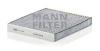 MANN-FILTER CUK2362 Фильтр салонный угольный CUK2362