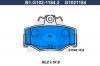 GALFER B1.G102-1184.2 Комплект тормозных колодок, дисковый тормоз
