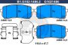 GALFER B1.G102-1486.2 Комплект тормозных колодок, дисковый тормоз