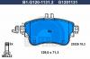 GALFER B1.G120-1131.2 Комплект тормозных колодок, дисковый тормоз