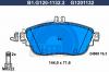 GALFER B1.G120-1132.2 Комплект тормозных колодок, дисковый тормоз