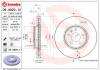 BREMBO 09A82011 Диск тормозной передний вентилируемый