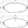 BREMBO P 50 124 Комплект тормозных колодок, дисковый тормоз