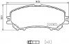 BREMBO P 56 099 Комплект тормозных колодок, дисковый тормоз