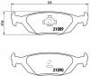 BREMBO P 71 003 Комплект тормозных колодок, дисковый тормоз