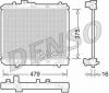 DENSO DRM47028 Радиатор охлаждения