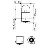 PHILIPS 12093NACP Лампа RY10W 12093 NA 12V CP (10) STANDARD 12093NACP