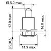 PHILIPS 24029CP Лампочка BAX 8,5d/2 Yellow 24V 1,2W BAX8,5d/2
