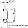 PHILIPS 13866CP Лампочка Festoon T10,5x43 10W 24V 10W SV8,5