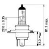 PHILIPS 13342MDBVS2 Лампа H4 24V 75/70W MasterDuty BlueVision Комплект 2шт