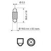 PHILIPS 12854CP Лампа накаливания, внутренее освещение; Лампа накаливания, фонарь освещения багажника; Лампа, лампа чтения